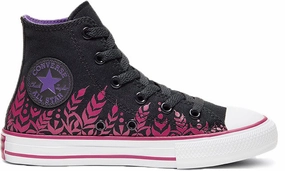 Toddler - sized shoes Arch Cushion Converse Kids Chuck Taylor All Star Hi Top Frozen 2 Anna Black/Pink