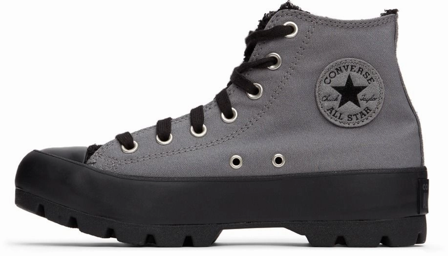 Dance Mode Converse Women's All Star Lugged Hi Top Mason Grey/ Black Sherpa