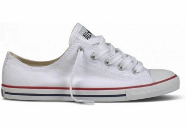 Converse Women's Chuck Taylor Dainty Low Top Optic White Heart Glow Fashionable