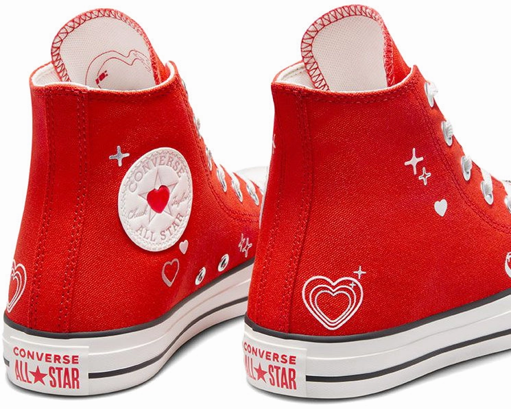 Converse Womens Chuck Taylor All Star Hi Top Fever Dream/Vintage White Court Fast