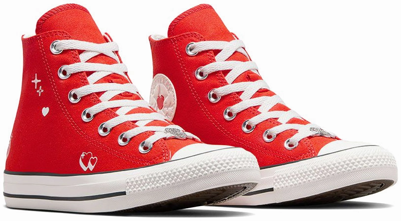 Clear Glow High Top Converse Womens Chuck Taylor All Star Hi Top Fever Dream/Vintage White