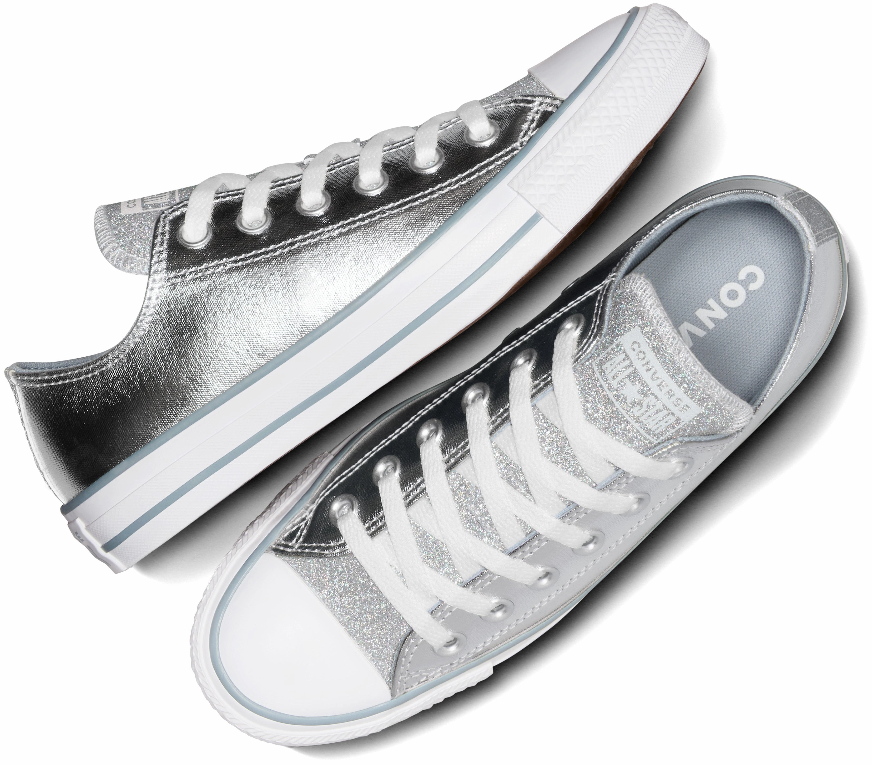 Converse Womens Chuck Taylor All Star Low Top Metallic Granite Hot Day Quick Motion