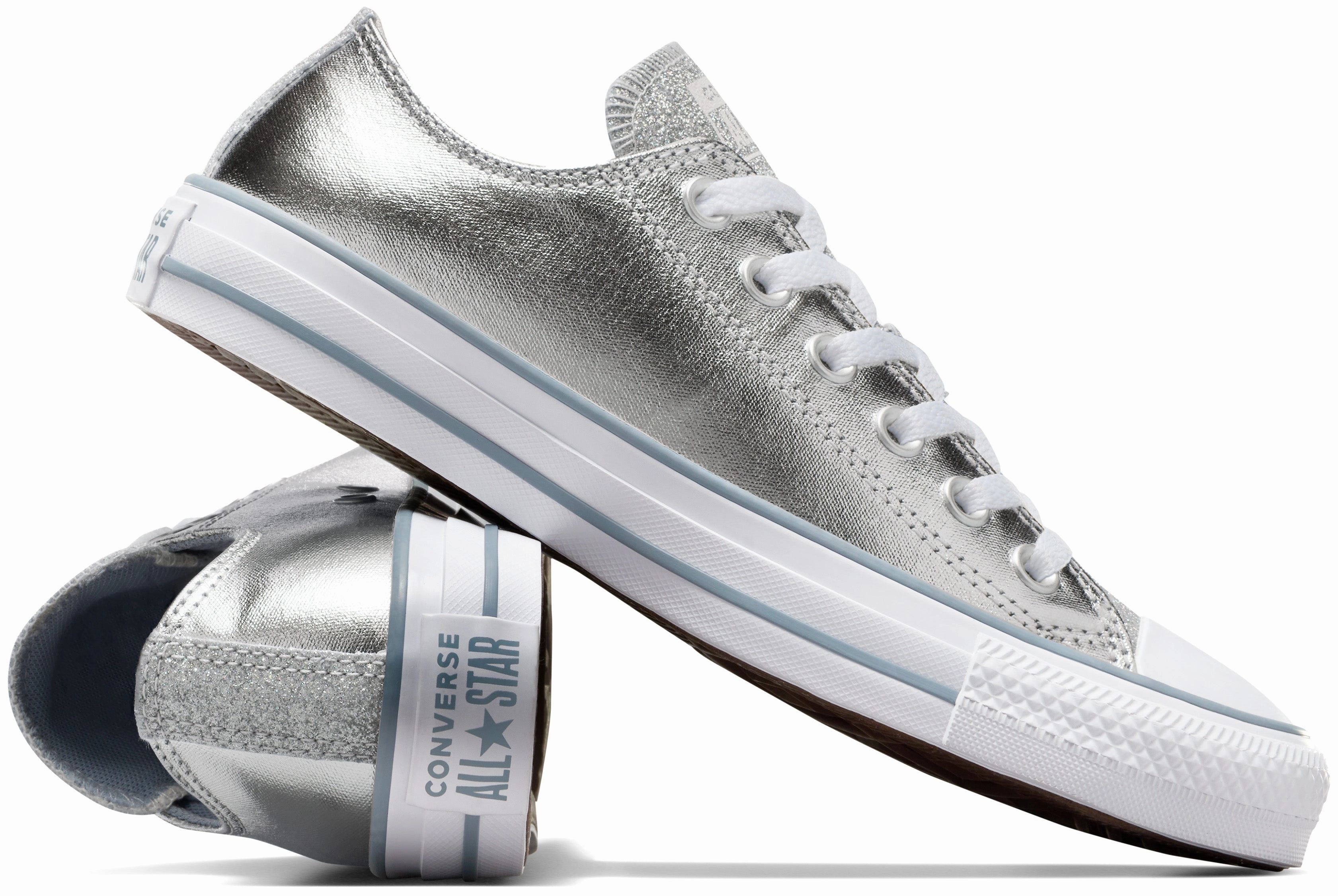 Freeze Grip Converse Womens Chuck Taylor All Star Low Top Metallic Granite
