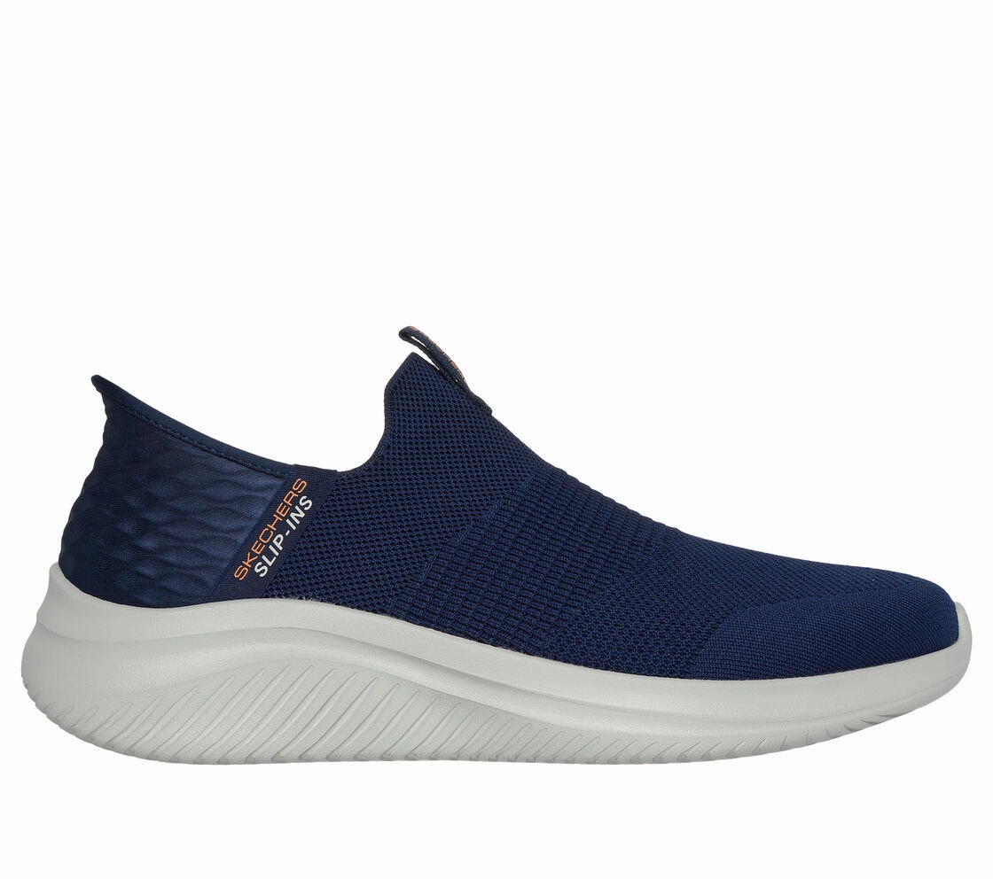 Glam stability Low Impact Sole Skechers Men's Slip-ins: Ultra Flex 3.0 -  Navy Smooth Step