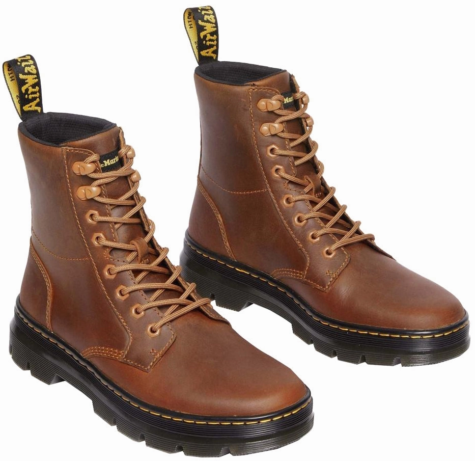 Dr. Martens Tract Combs Leather Warm Tan Work Wear High Quality