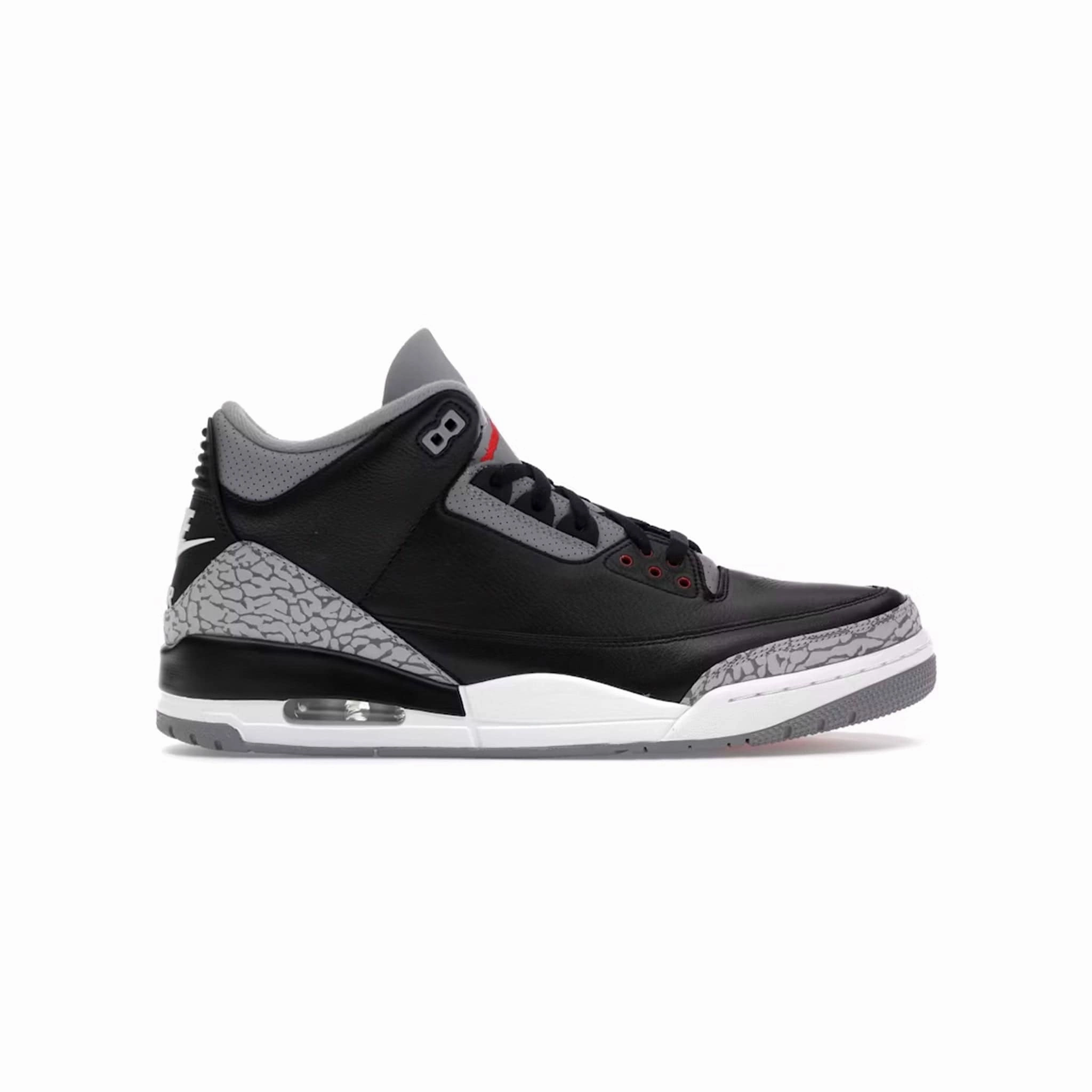 Breathable fabric Jordan 3 Retro OG Black Cement (2024)