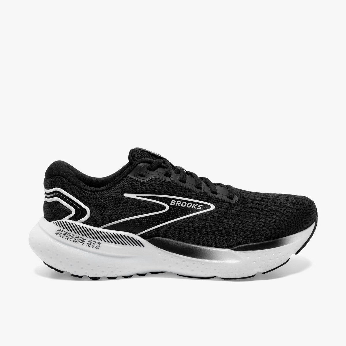 Fit To Move Fit Easy Brooks Men's Glycerin GTS 21 Sneaker Black/Grey/White
