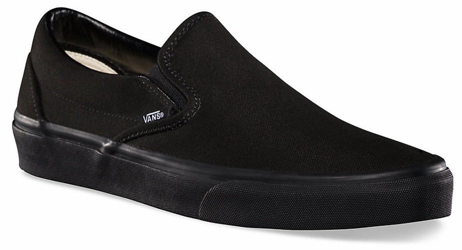 Customizable Slip-On - Black Monochrome Airy Design