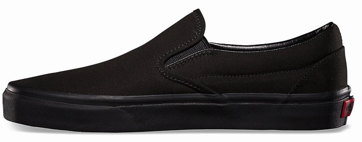 Old School Secure fit Customizable Slip-On - Black Monochrome
