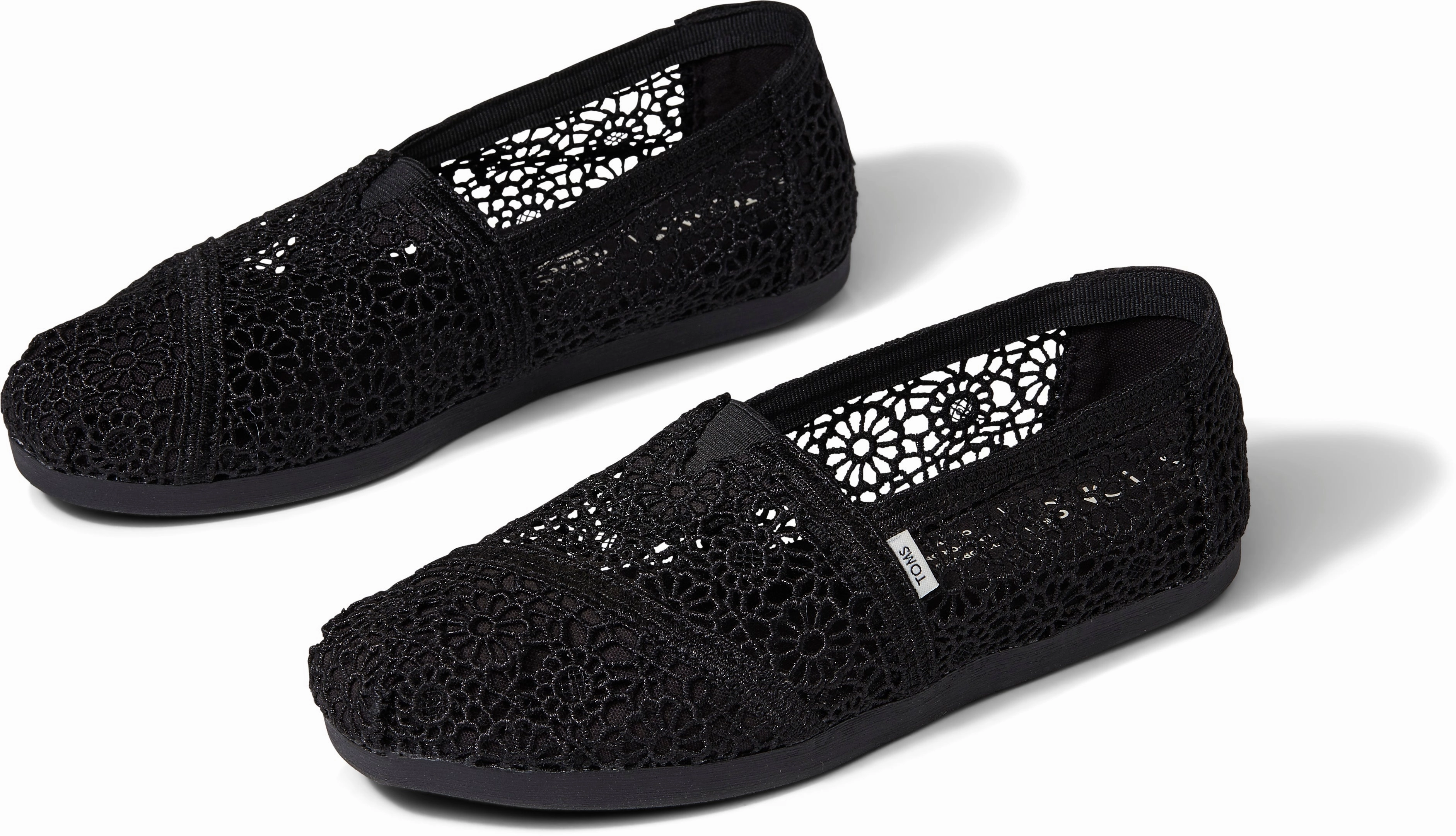 Day Ready Relax Slip On Women's Alpargata Classic - Black Moroccan Crochet