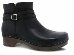 Dansko Women's Brook Black Burnished Nubuck Comfortable Fashion Choice