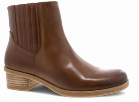 Dansko Women's Daisie Tan Waterproof Burnished Sturdy Construction PullOn