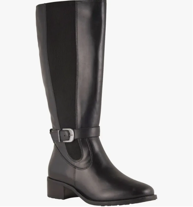 Compact Build No Tie David Tate Women's Allegria Waterproof Knee High Boot Black