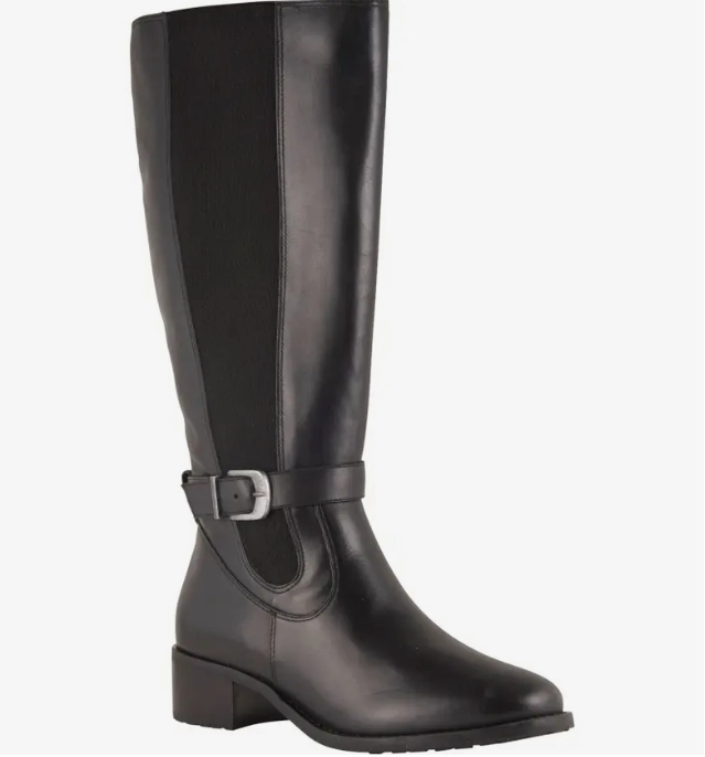 Ergonomic Design David Tate Women's Allegria Waterproof Knee High Boot Black