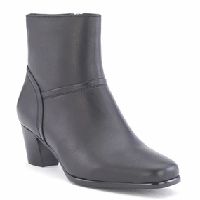 packable Versatile Footwear David Tate Women's Model Bootie Black Leather