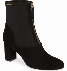 David Tate Women's Monique Bootie Black Suede High Shaft
