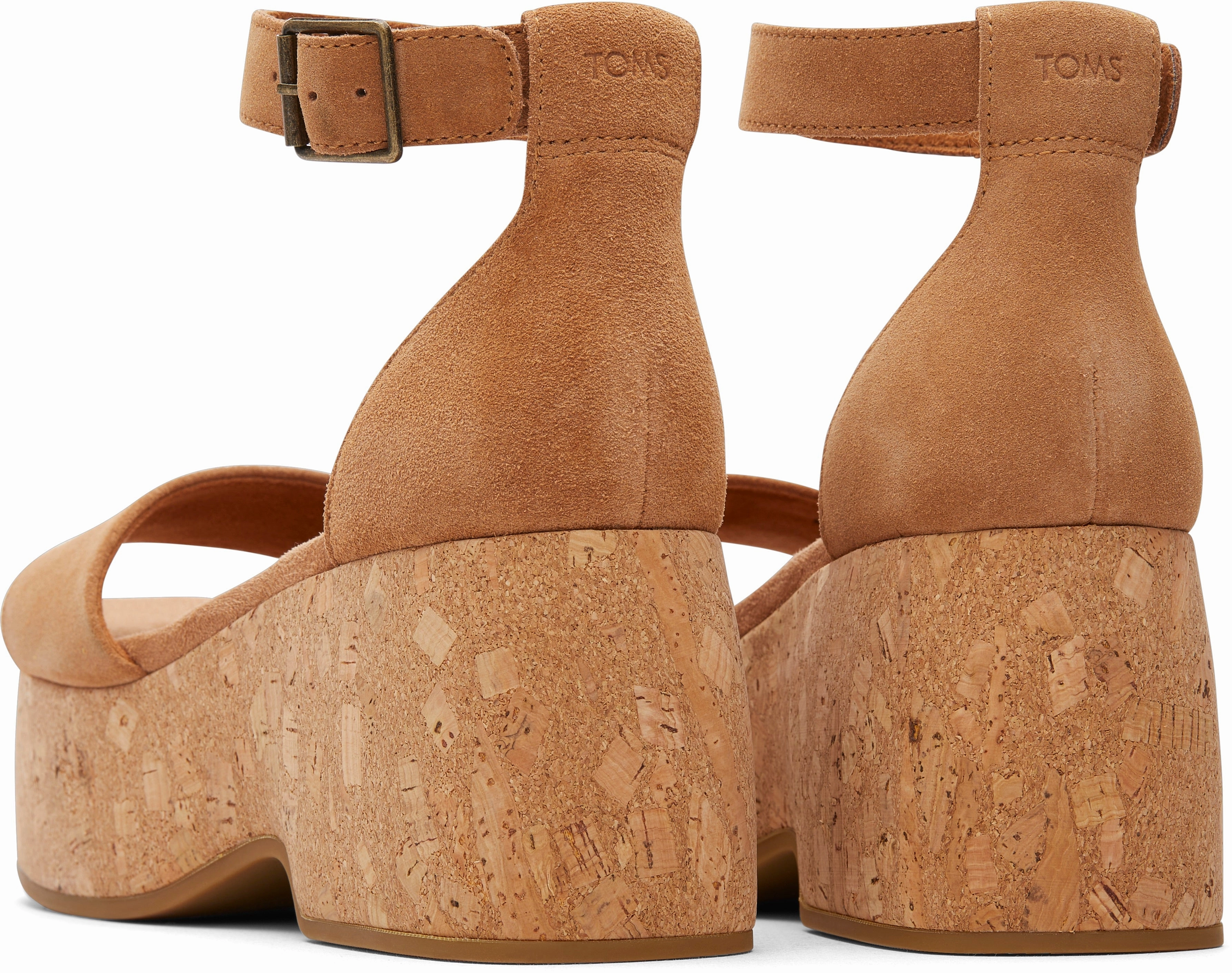 Laila Platform Sandal - Tan Suede Relaxing
