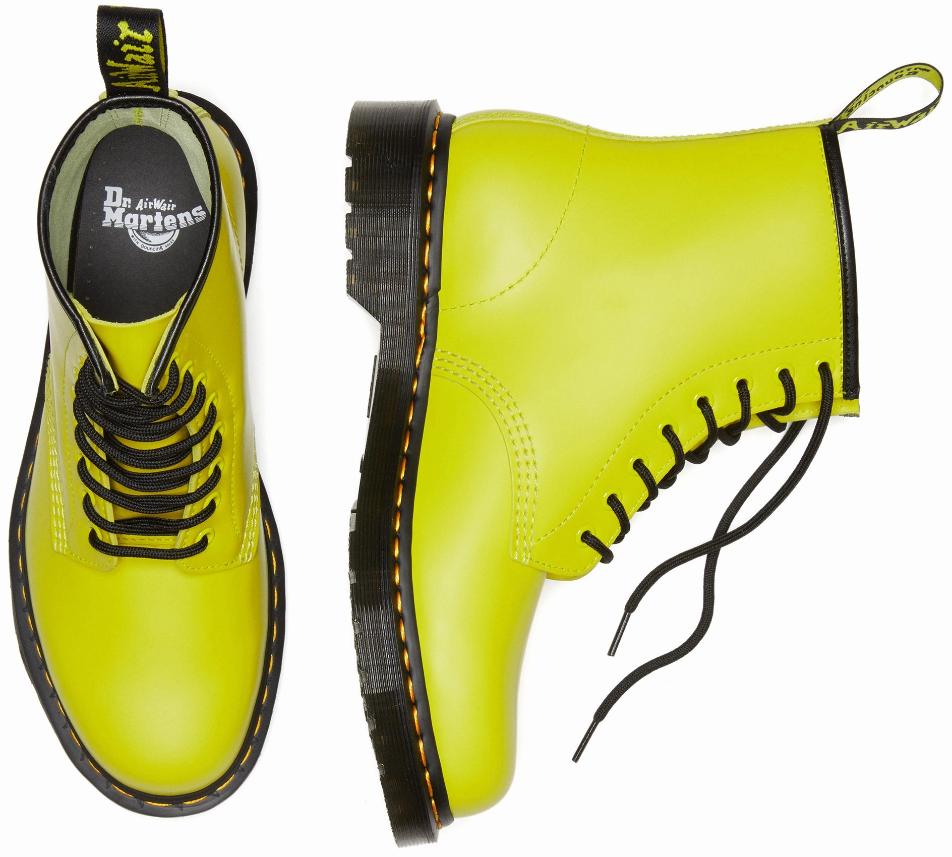 Mesh Dr Martens 1460 Sulphur Yellow Smooth