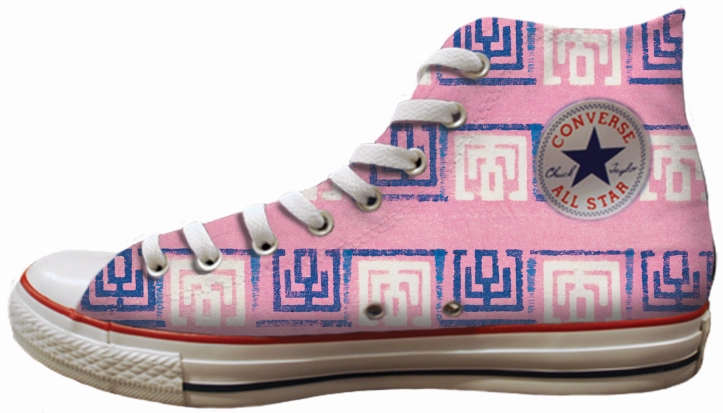 Sun Glow Baggins Original Hi Top Pink Stamp