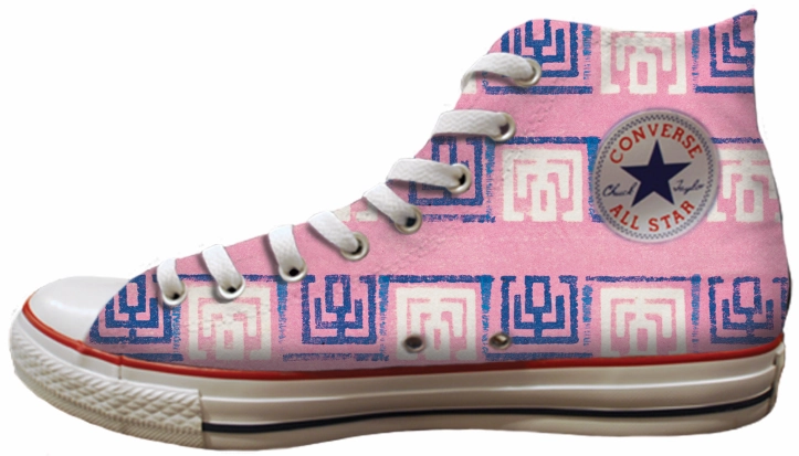 Sun Glow Baggins Original Hi Top Pink Stamp