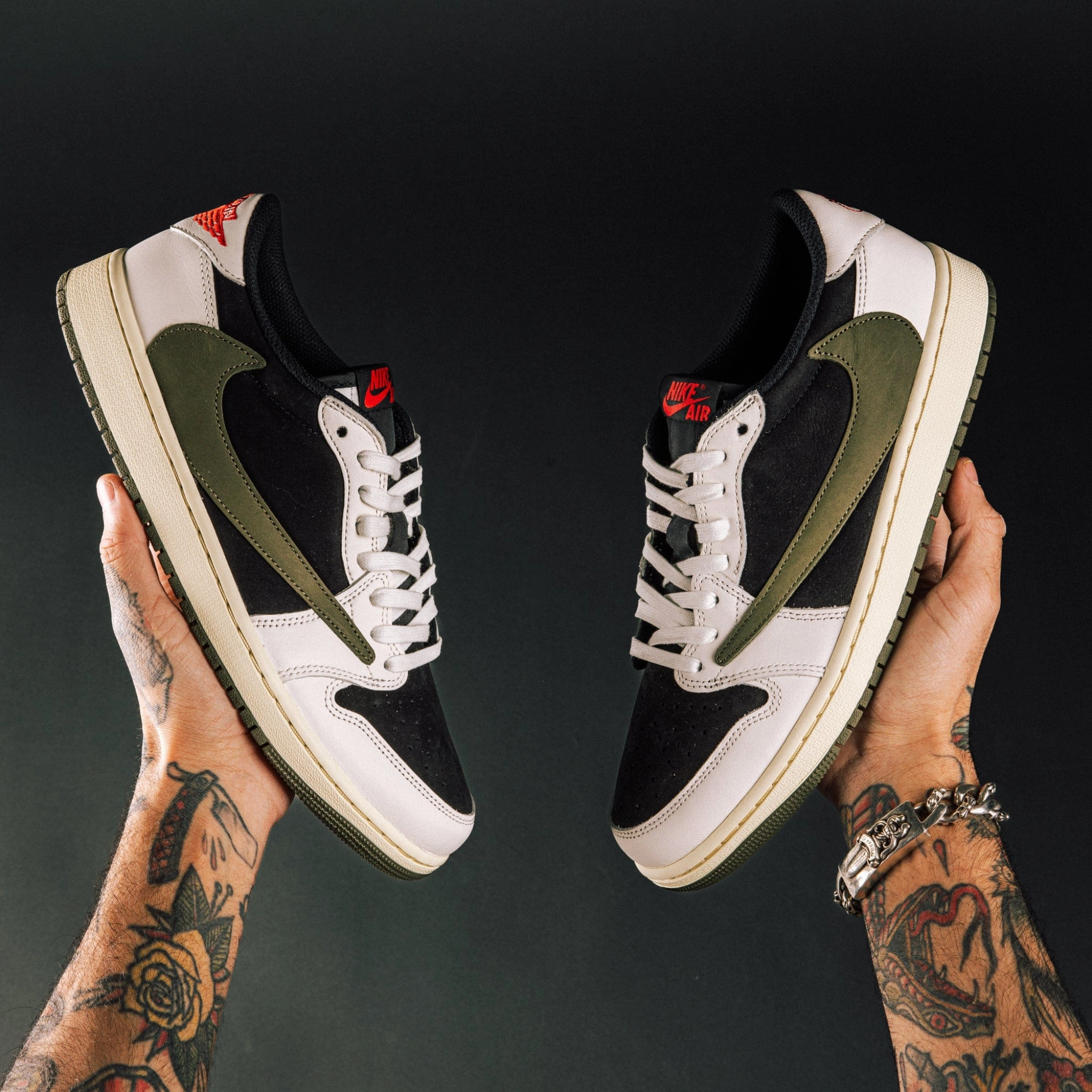 Italian Glam Jordan 1 Retro Low OG SP Travis Scott Olive (W)
