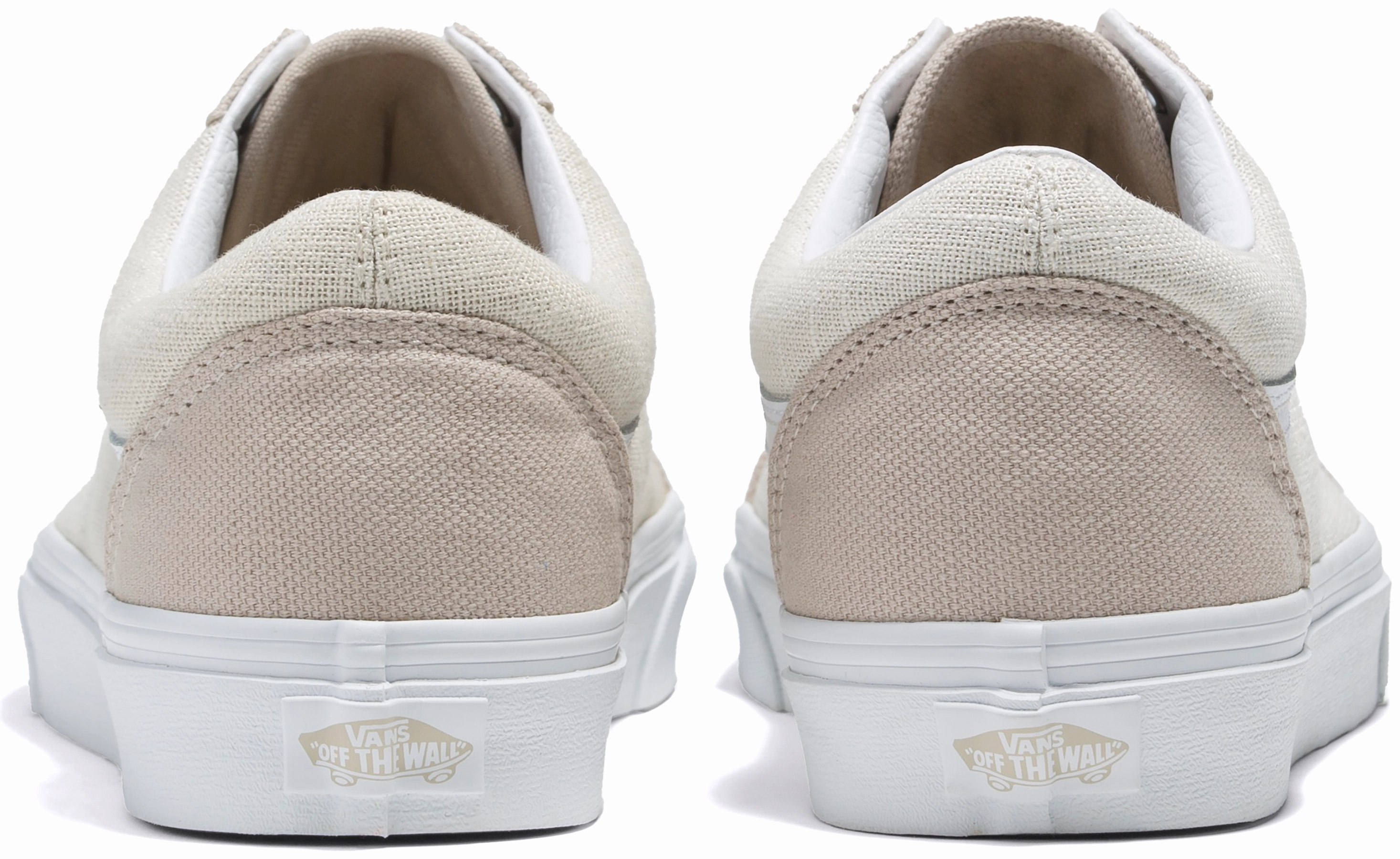 Sturdy Build Peace Mood Vans Old Skool Summer Linen Natural