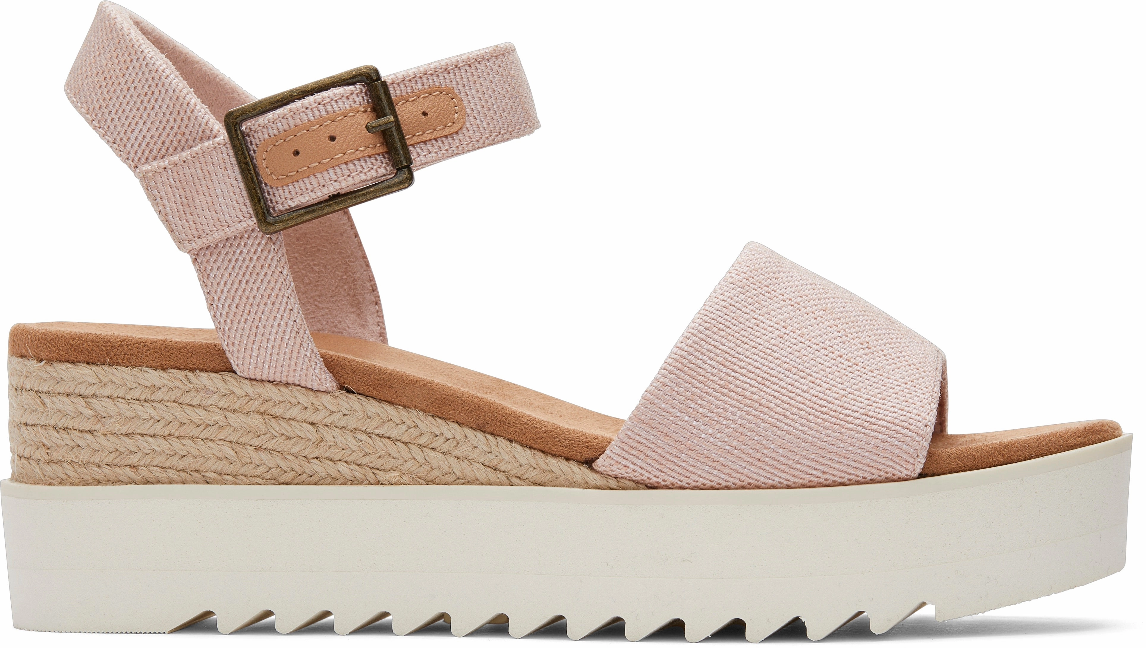 Diana Wedge Sandal - Ballet Pink Canvas Sport Active Hiking Mood
