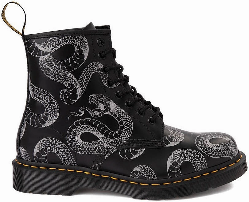 Dr. Martens 1460 Black Wild Serpent Smooth Daily Commuter