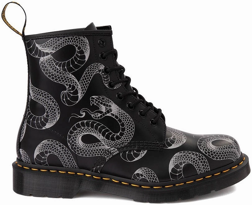 Dr. Martens 1460 Black Wild Serpent Smooth Daily Commuter