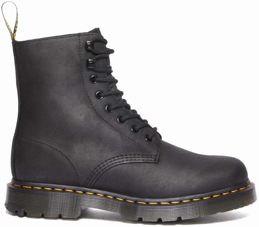 High-Performance Footwear Ankle Coverage Dr. Martens 1460 Pascal Winter-grip Outlaw Leather Black WP