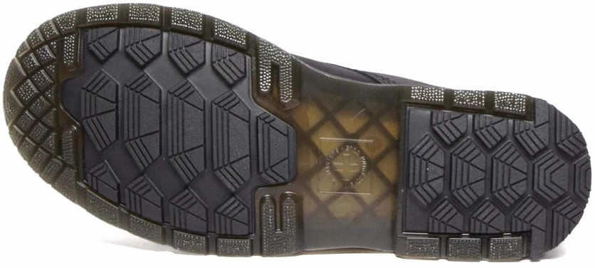 Dr. Martens 1460 Pascal Winter-grip Outlaw Leather Black WP Canvas Lite High Heel