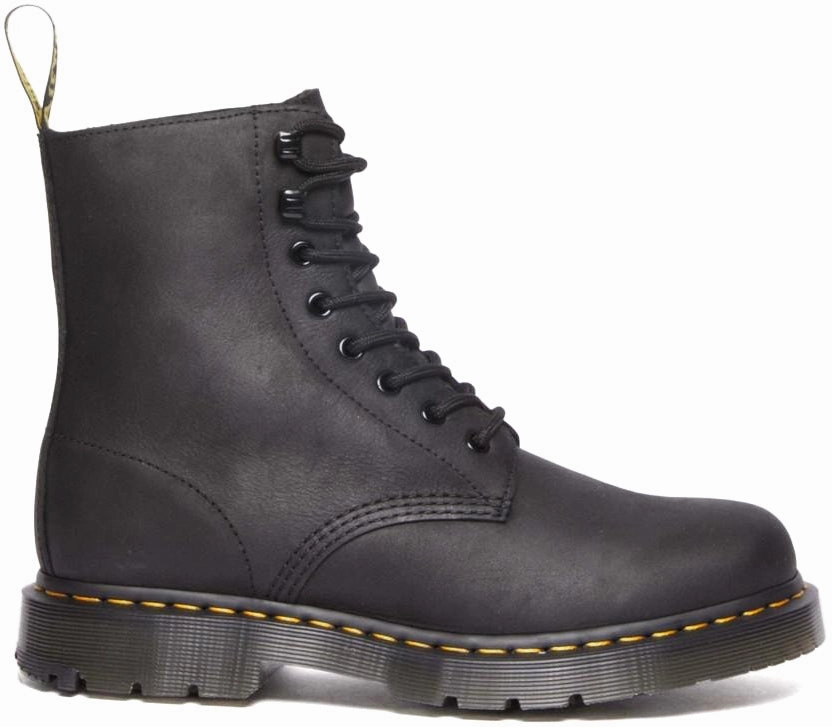 High-Performance Footwear Ankle Coverage Dr. Martens 1460 Pascal Winter-grip Outlaw Leather Black WP