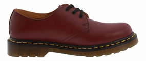 Sleek Walk Shoes Dr. Martens 1461 Smooth Leather Low Top Cherry Red