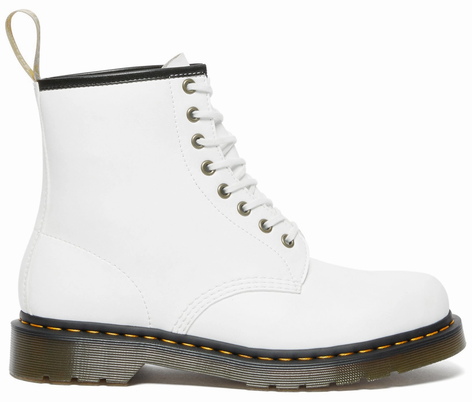 Dr. Martens Vegan 1460 Optical White Kemble Weather Ready Protective Design