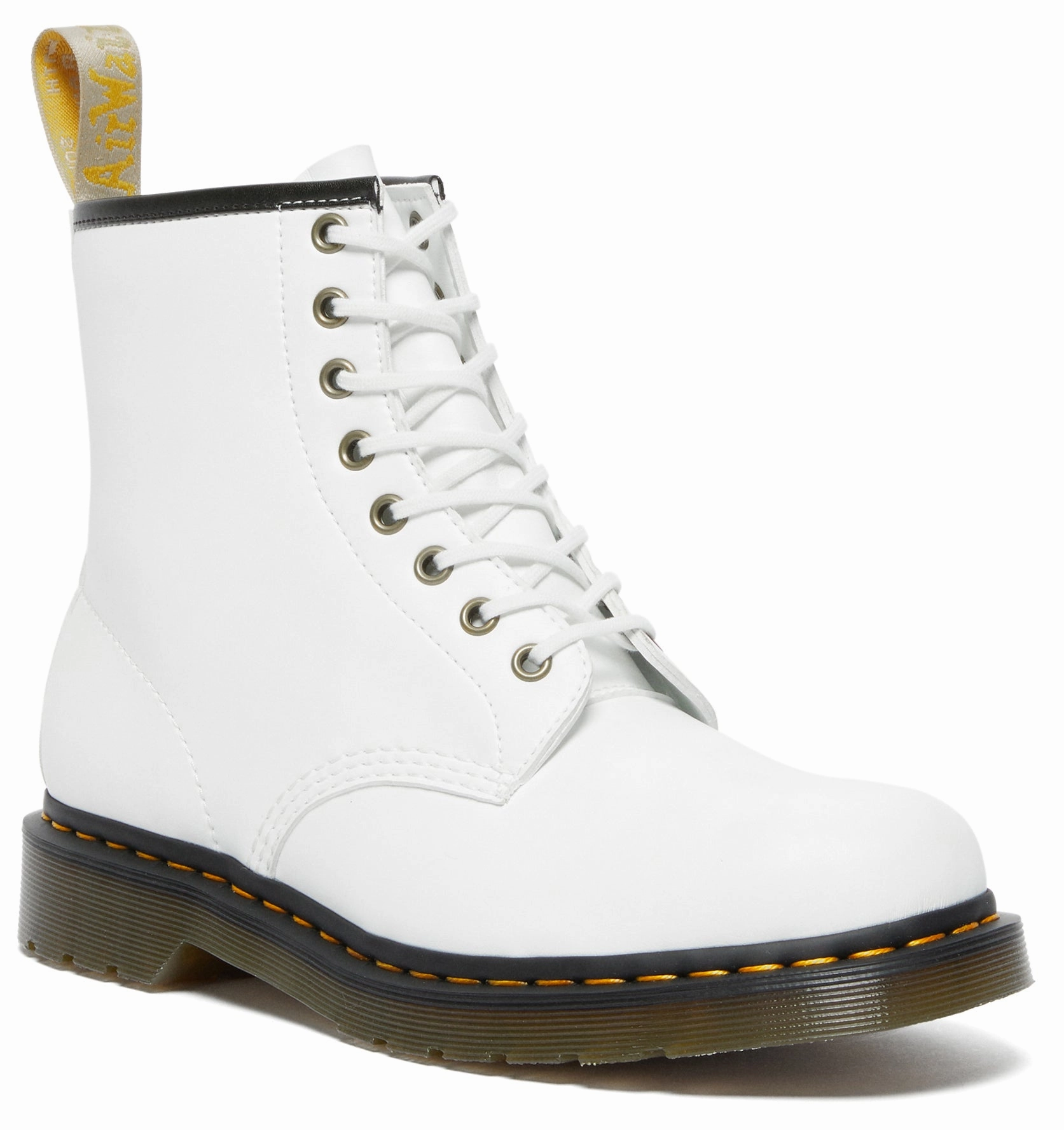 Dr. Martens Vegan 1460 Optical White Kemble High Shaft Shock   Absorbing