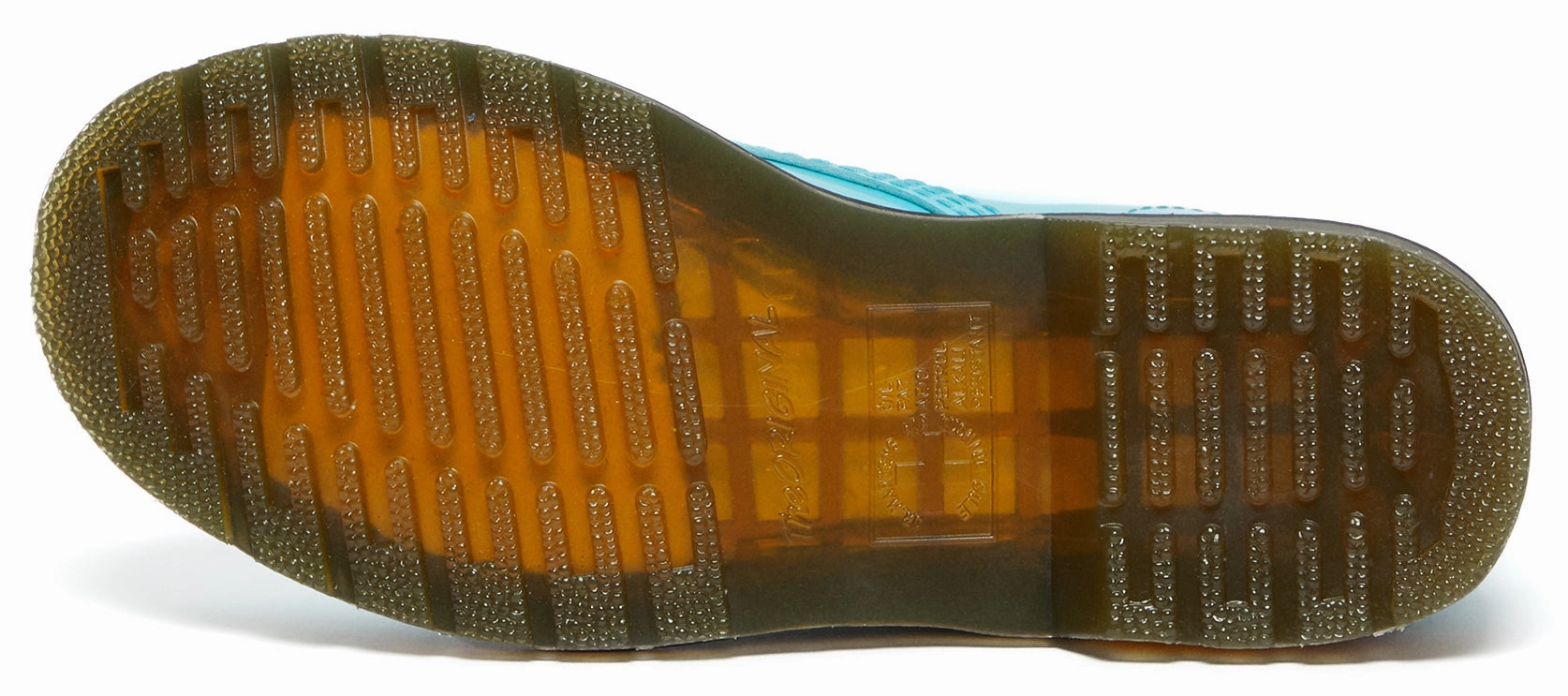 Dr. Martens Women's 1460 Turquoise Blue Patent Outdoor Mission Flexible Comfort