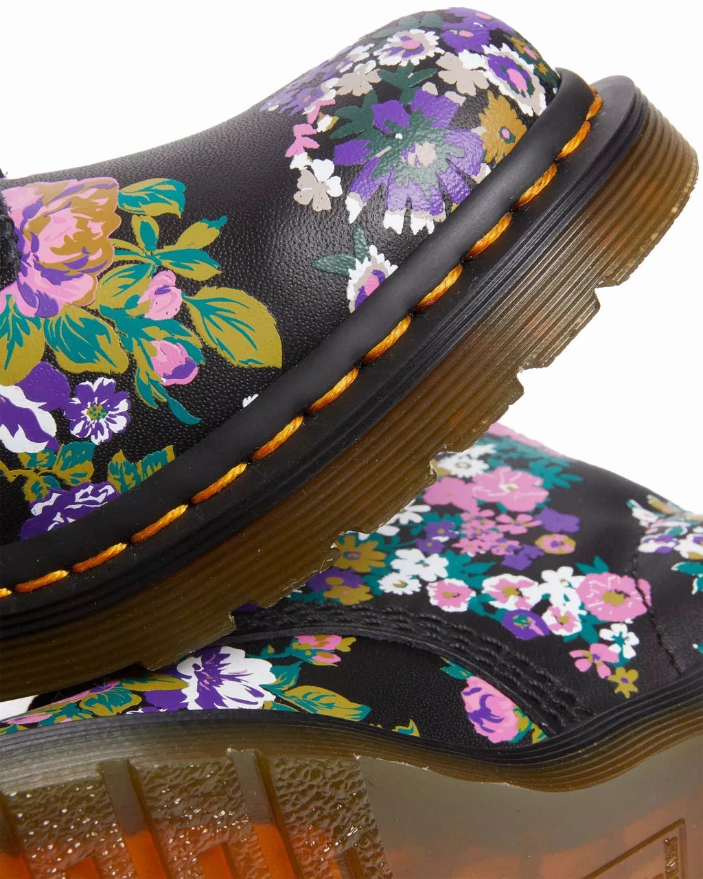 Dr. Martens Womens 1460 Pascal Black/ Multi Vintage Floral Backhand Trail Comfort