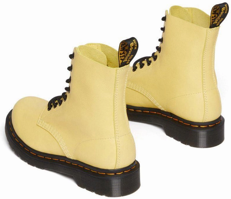 Neutral Pair Dr. Martens Womens 1460 Pascal Lemon Yellow Virginia