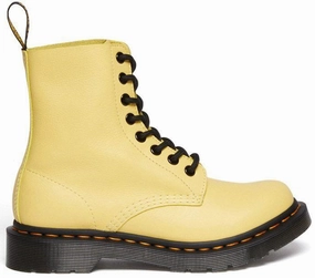 Hiking Fit Dr. Martens Womens 1460 Pascal Lemon Yellow Virginia