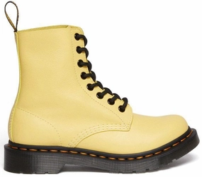 Hiking Fit Dr. Martens Womens 1460 Pascal Lemon Yellow Virginia