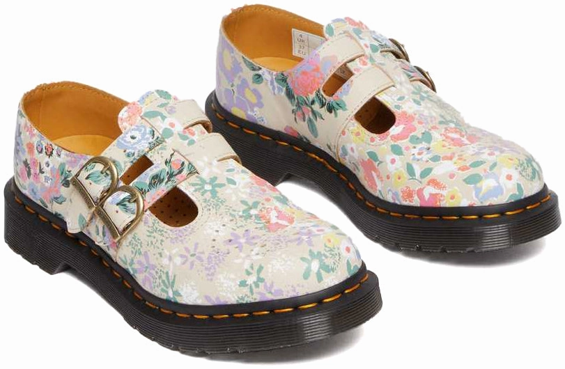 Day Walk Dr. Martens Womens 8065 Mary Jane Floral Mash Up Backhand