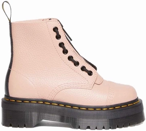 Classic Comfort Performance Focus Dr. Martens Womens Sinclair Peach Beige Milled Nappa