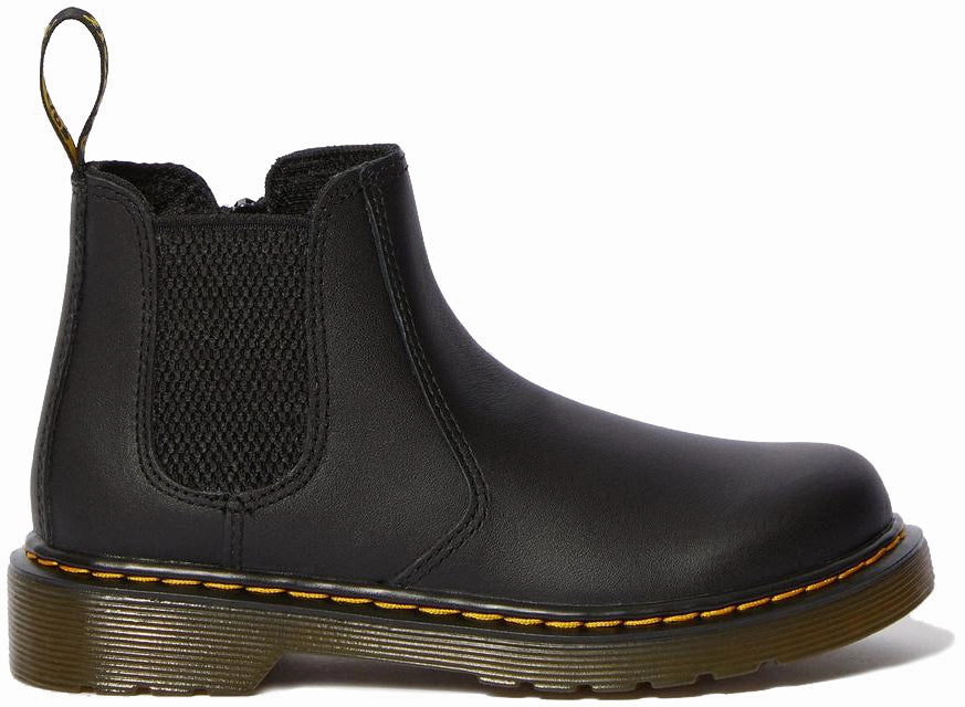 Art Gallery Wide fit Dr. Martens Youth 2976 Smooth Leather Chelsea Hi Top Black