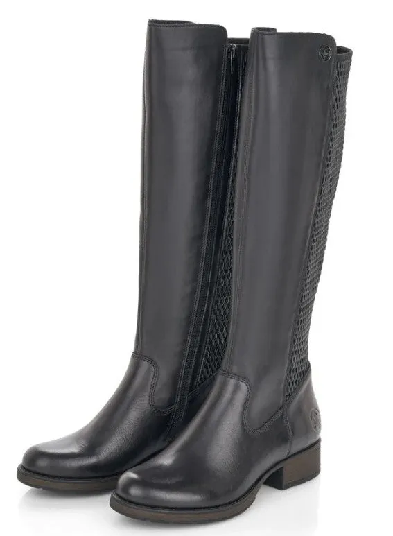 Snow Storm No Pressure Rieker Womens Faith 91 Boot Black