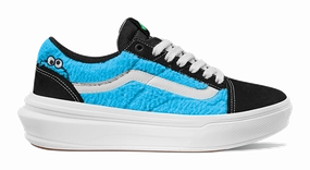 Breathable Upper velcro Vans Sesame Street Old Skool Overt Comfy Cush Blue