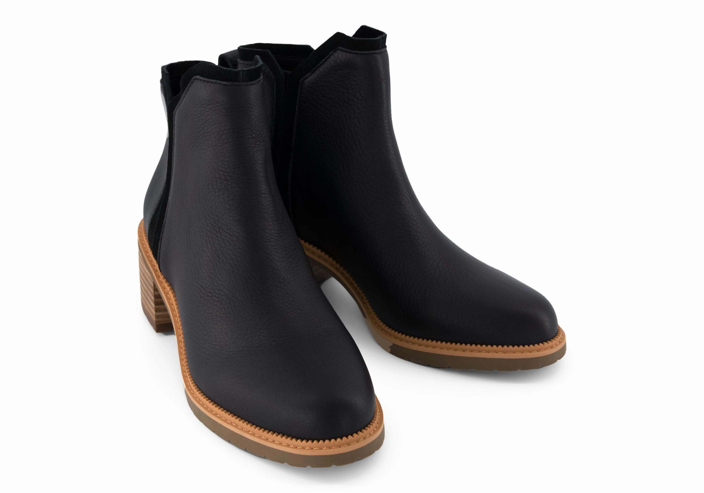 Hailey Ankle Boot - Black Leather Neutral Glow
