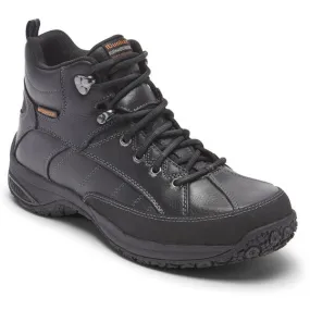 Dunham Men's Lawrence Waterproof Boot Black Wedge Sole