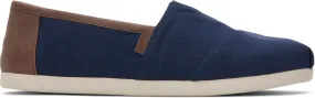 Rubber Sole Icon Edge Men's Alpargata Classic - Navy/Tan