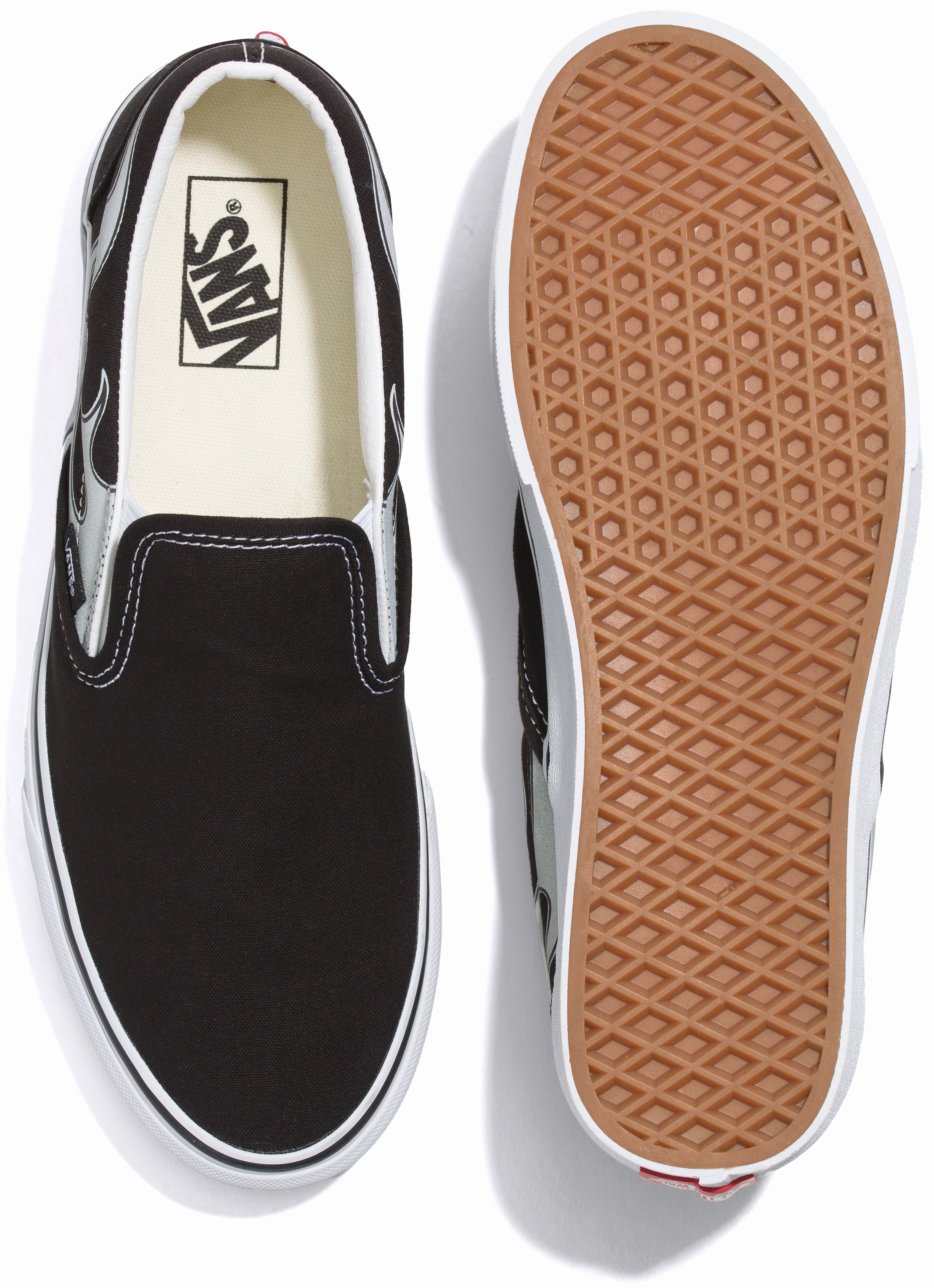 Vans Classic Slip-On Reflective Flame Black Japan Neat Play Hard