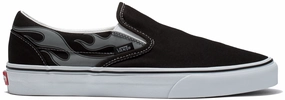 Vans Classic Slip-On Reflective Flame Black Mesh